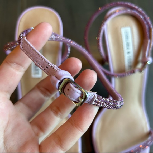 Chelsea and Violet Purple Bedazzled Heels - Picture 5 of 7